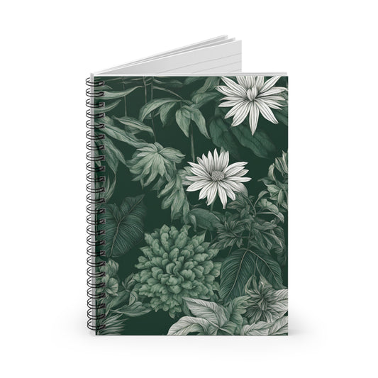 Botanical Wildflower Pattern 2 Notebook | Spiral