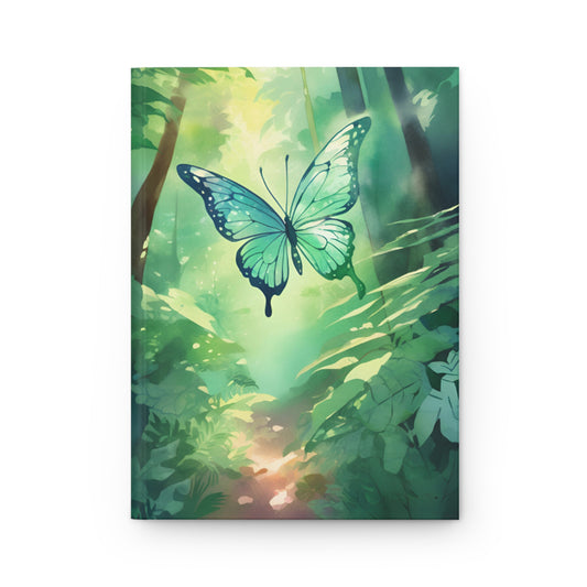 Green Butterfly Forest Notebook | Hardcover