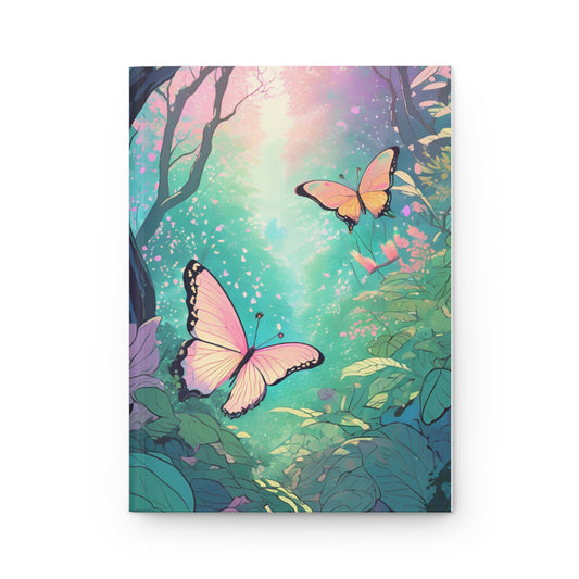 Pastel Butterfly Forest Notebook | Hardcover