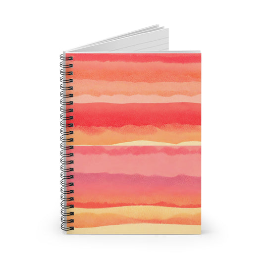 Coral Pink Sunset Notebook | Spiral