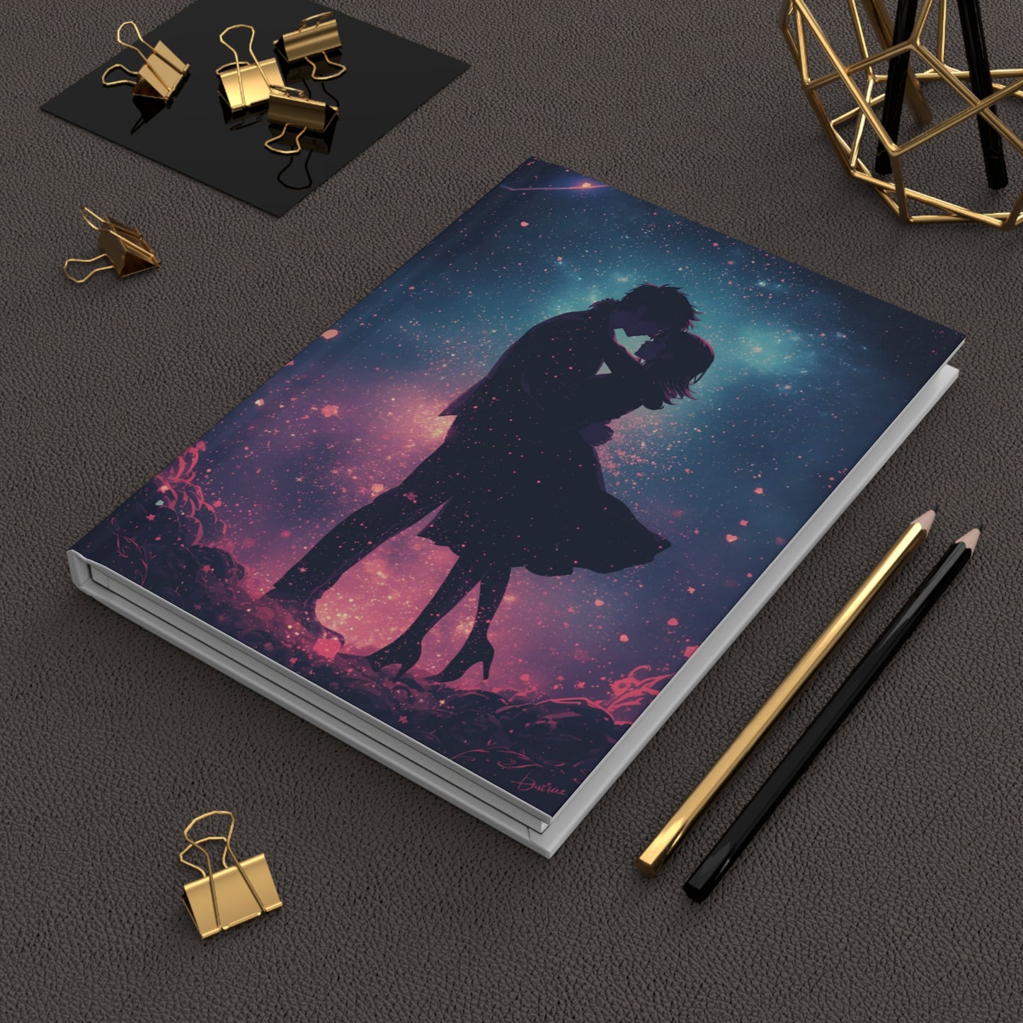 Romantic Galaxy Anime Hardcover Notebook