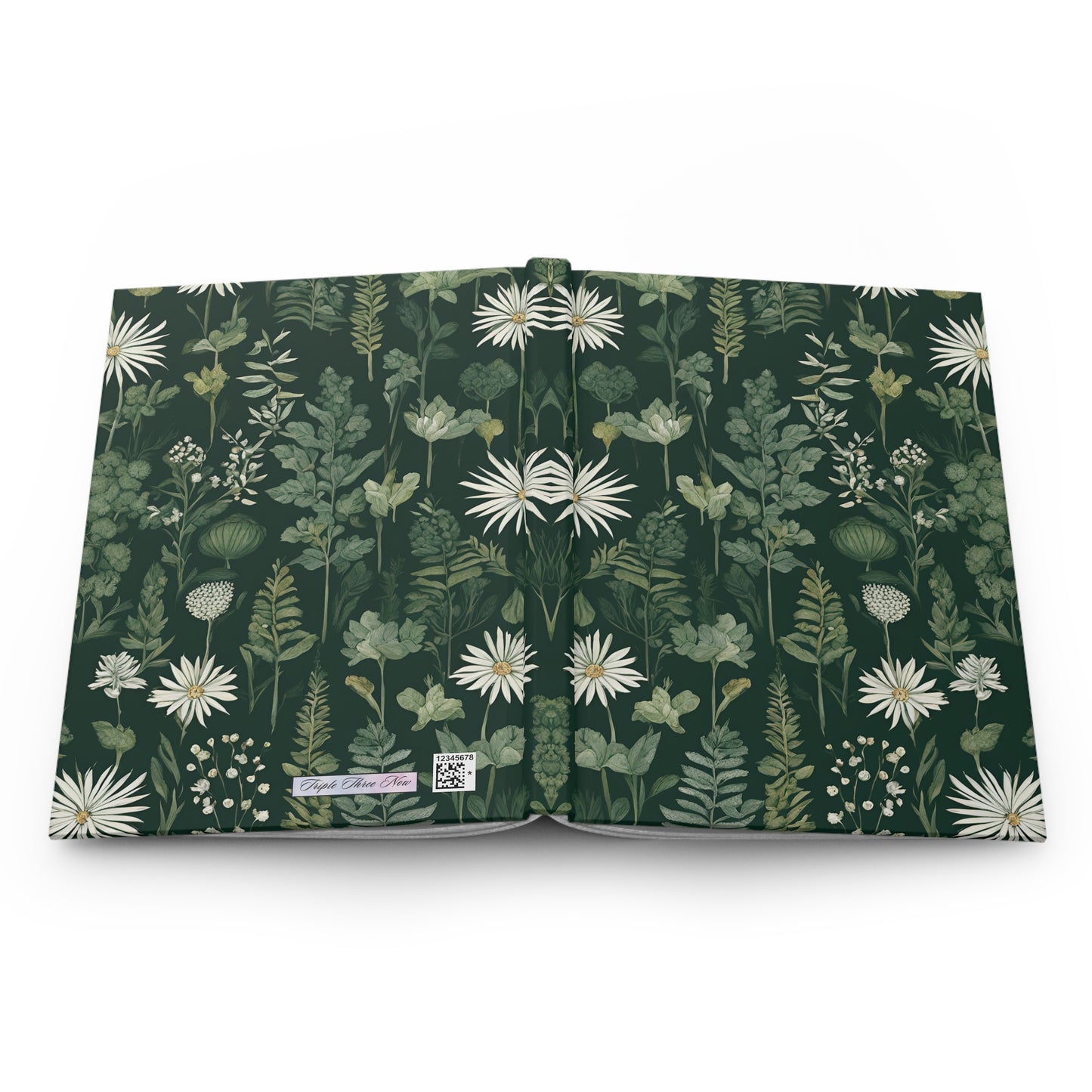 Floral patterned product on a white background