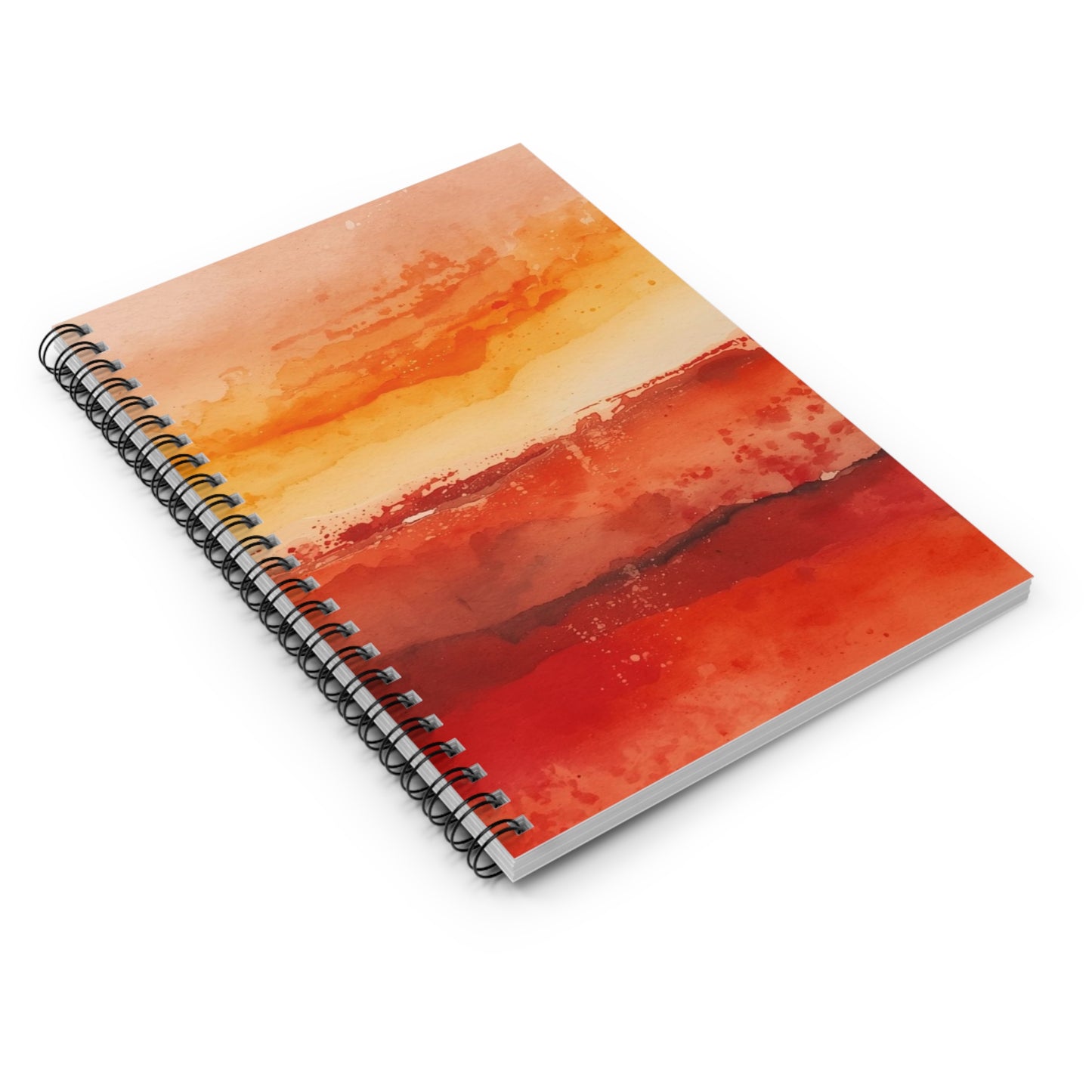 Red Orange Sunset Notebook | Spiral