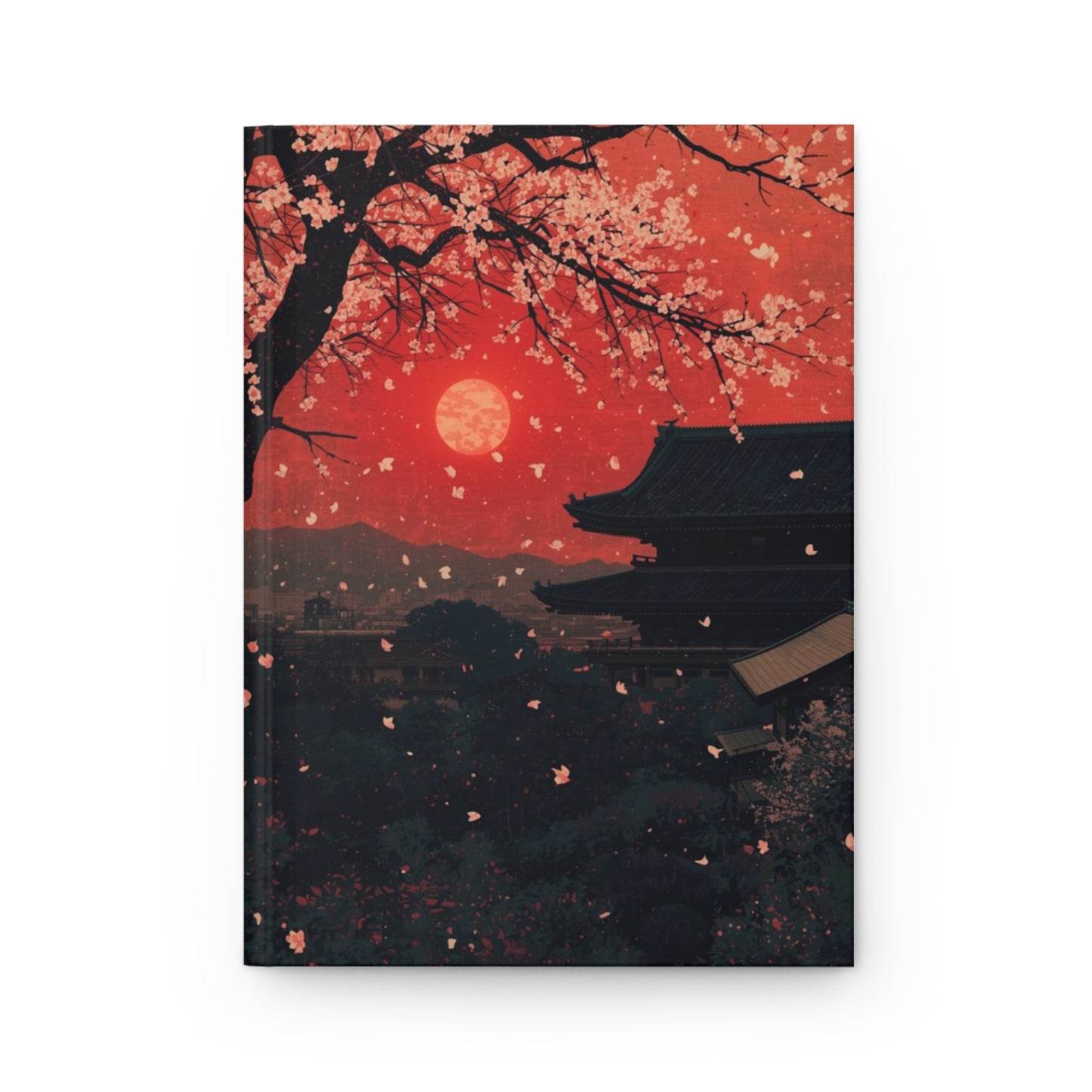 Cherry Blossom Sunset Notebook | Hardcover