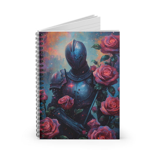 Knight Among Roses Notebook | Spiral
