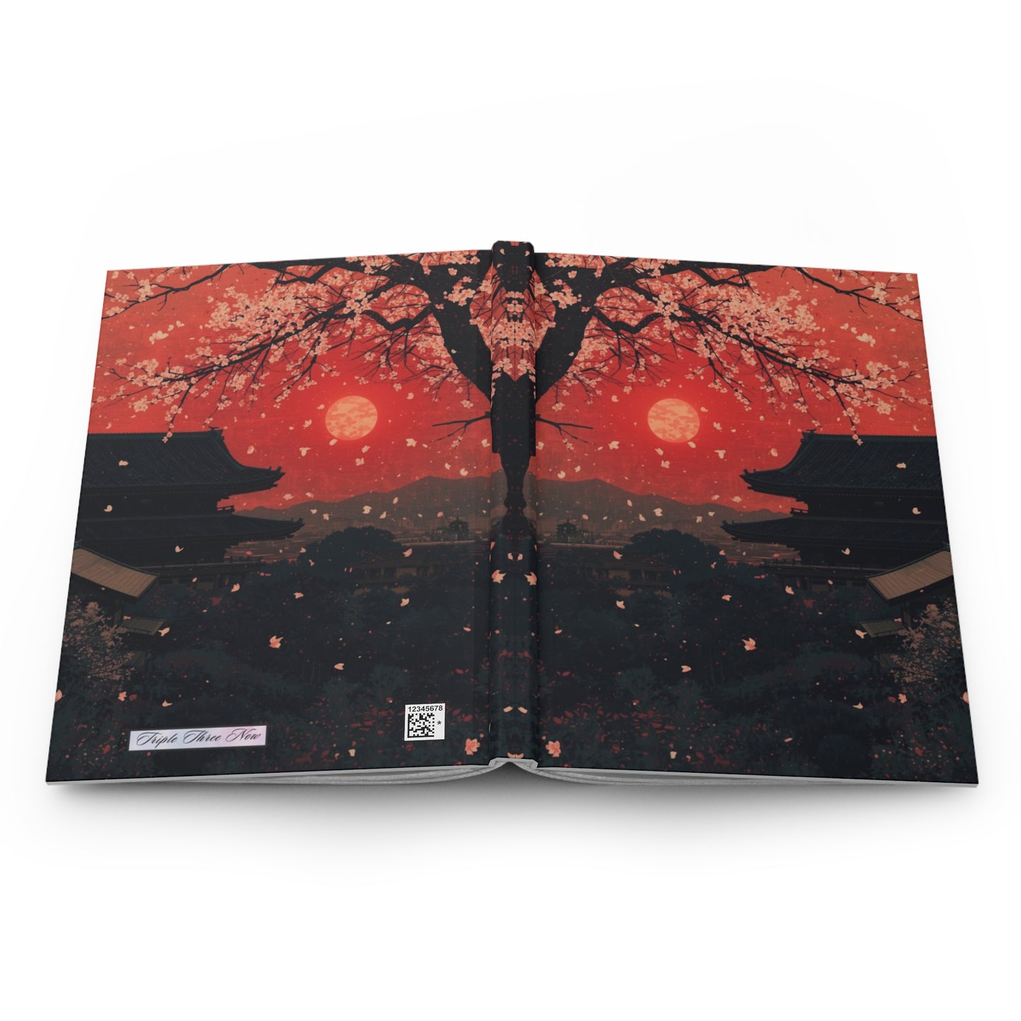 Cherry Blossom Sunset Notebook | Hardcover