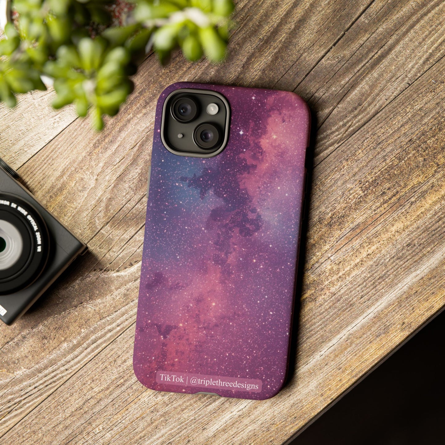 Pink Galaxy Nebula Phone Case
