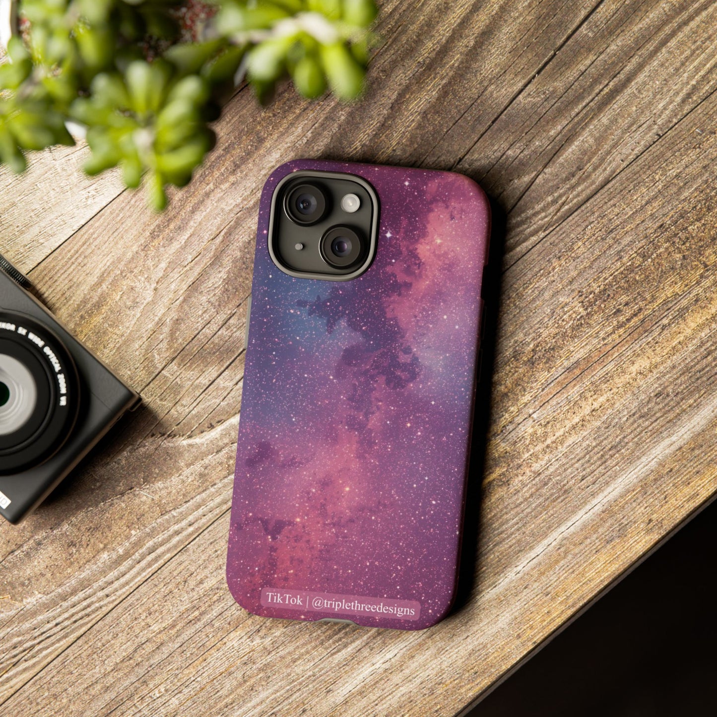Pink Galaxy Nebula Phone Case