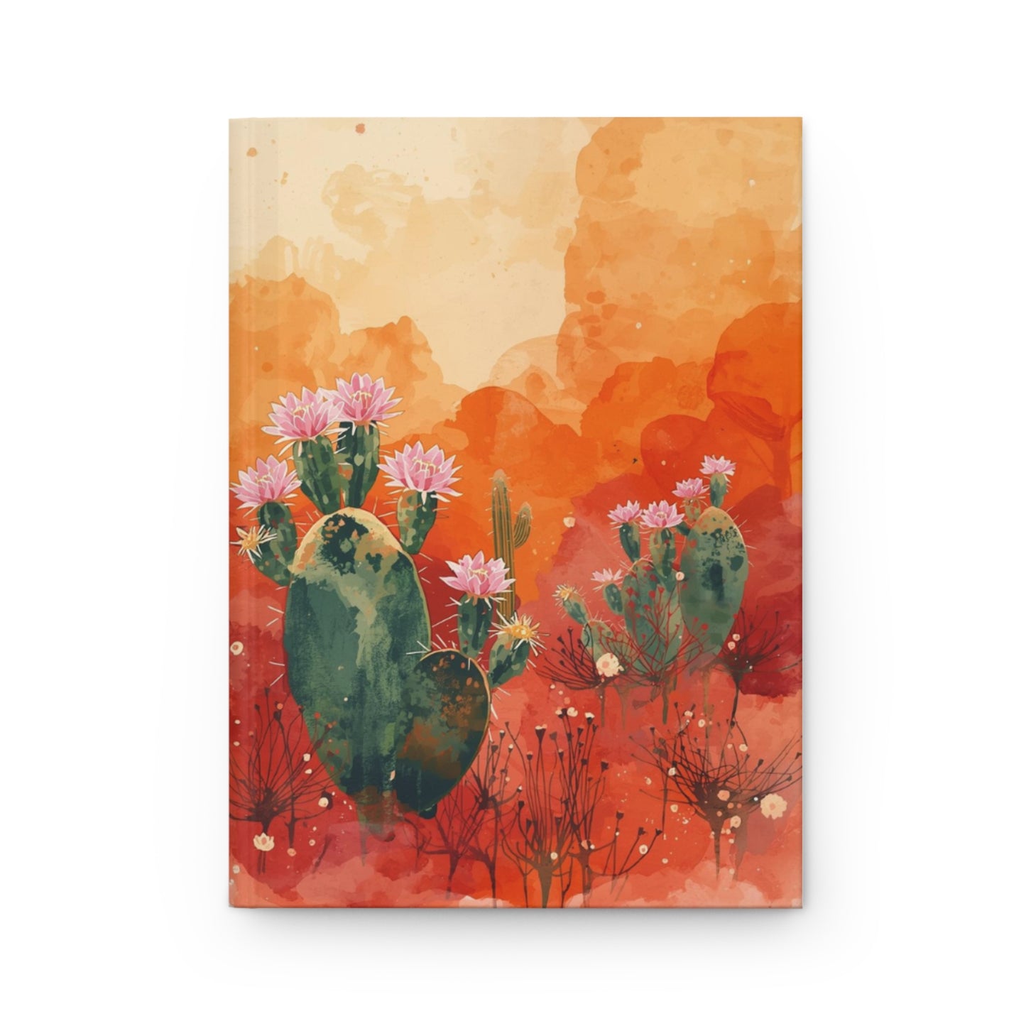 Desert Cactus Bloom Notebook | Hardcover