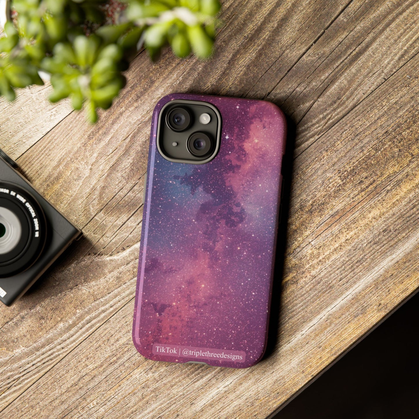 Pink Galaxy Nebula Phone Case