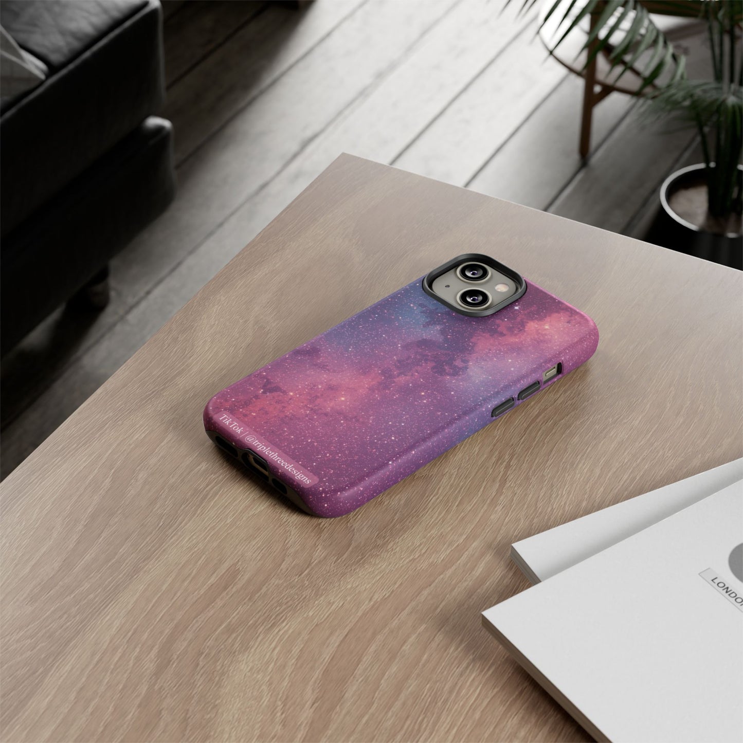Pink Galaxy Nebula Phone Case
