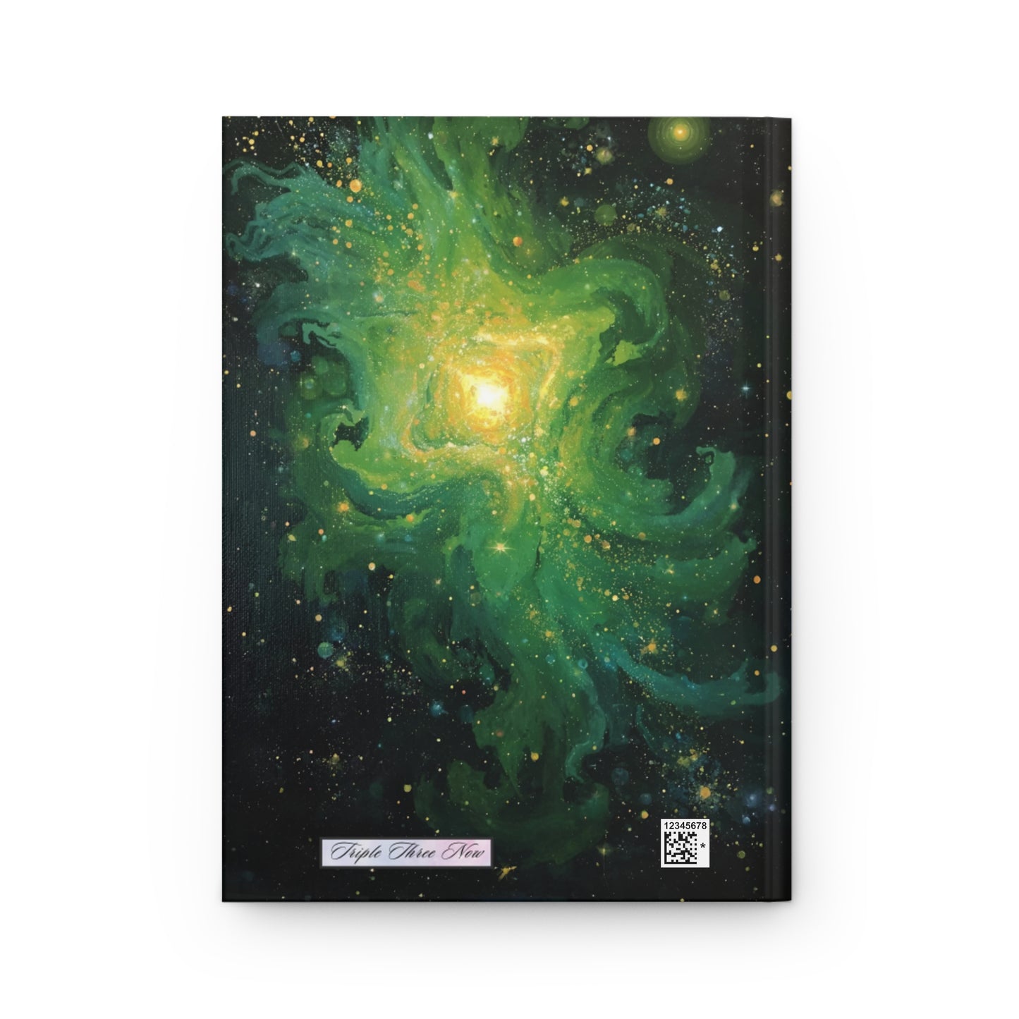 Galaxy Green Nebula Notebook | Hardcover