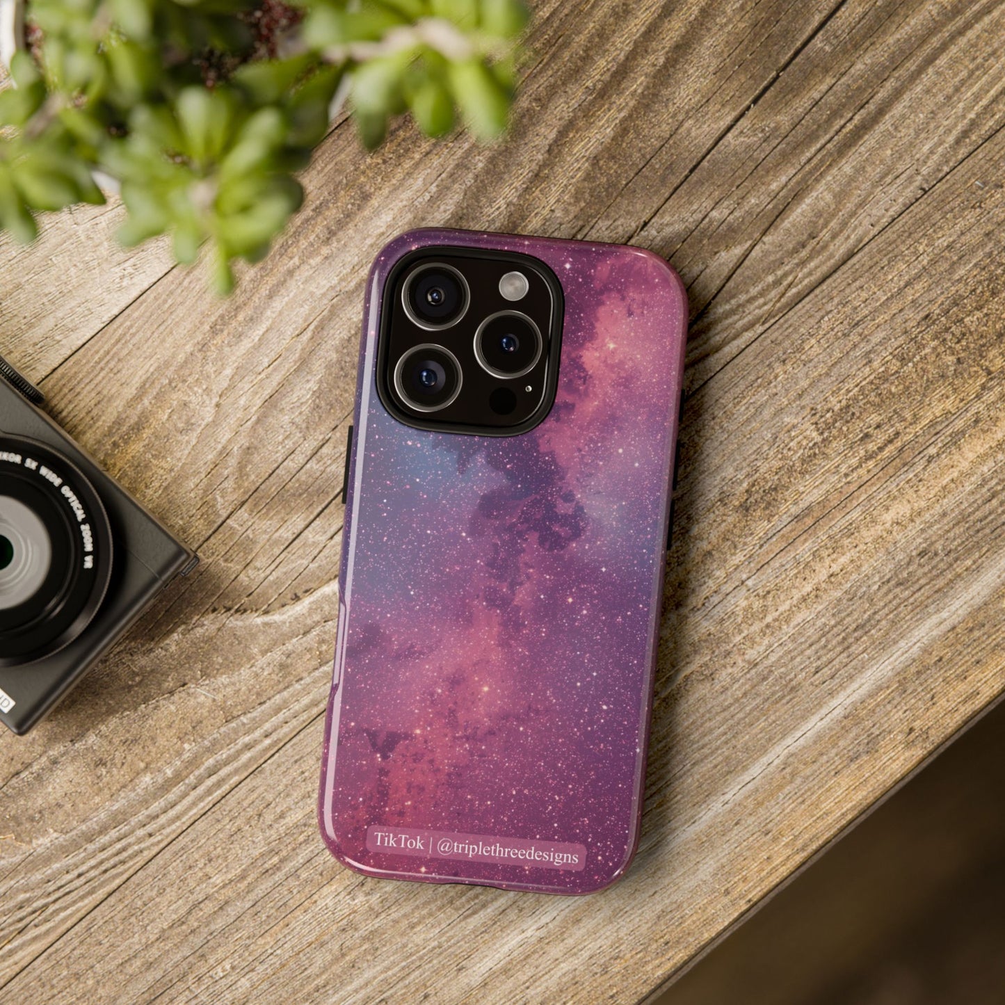 Pink Galaxy Nebula Phone Case