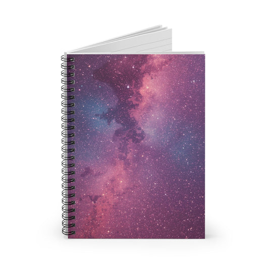 Pink Galaxy Nebula Notebook | Spiral