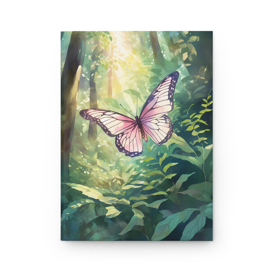 Pink Butterfly Forest Notebook | Hardcover
