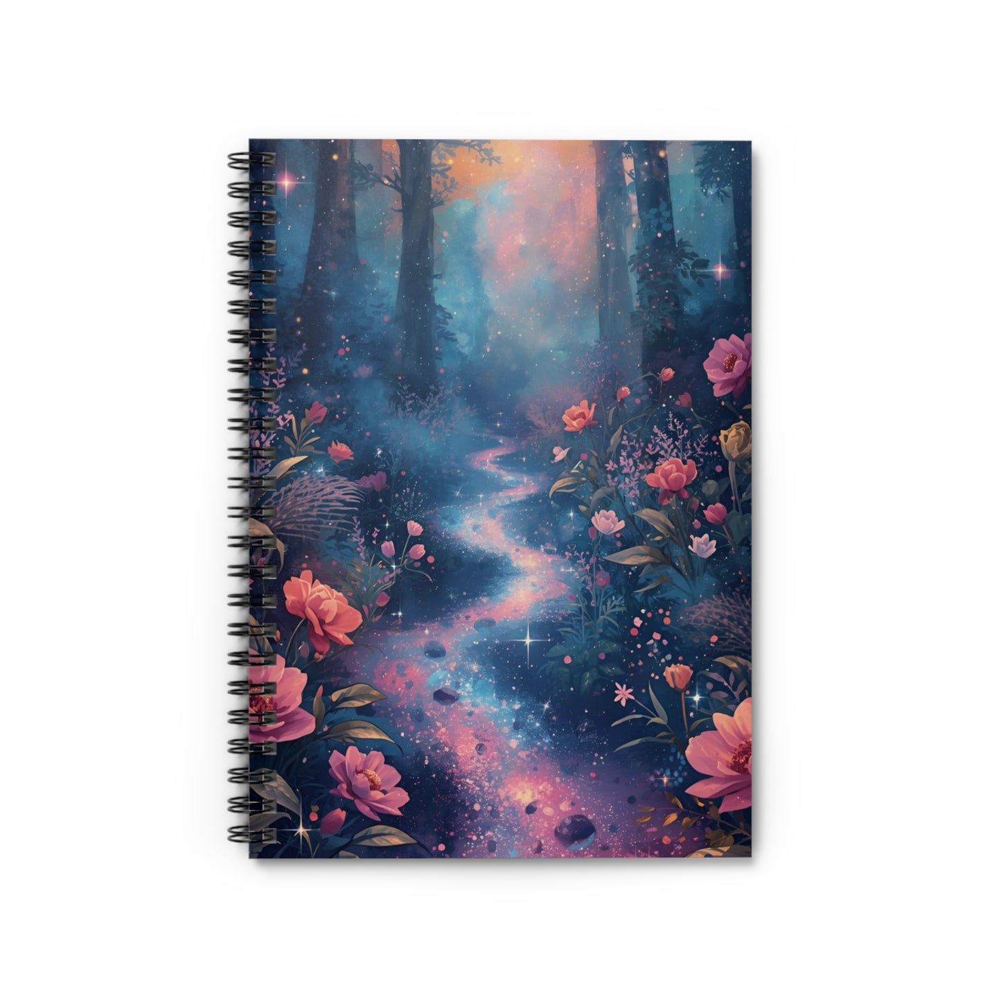 Enchanted Forest Fantasy Spiral Notebook Front Cover