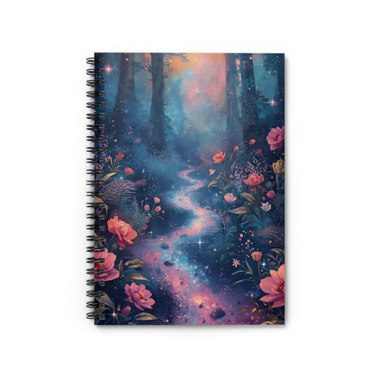 Enchanted Forest Fantasy Spiral Notebook Front Cover