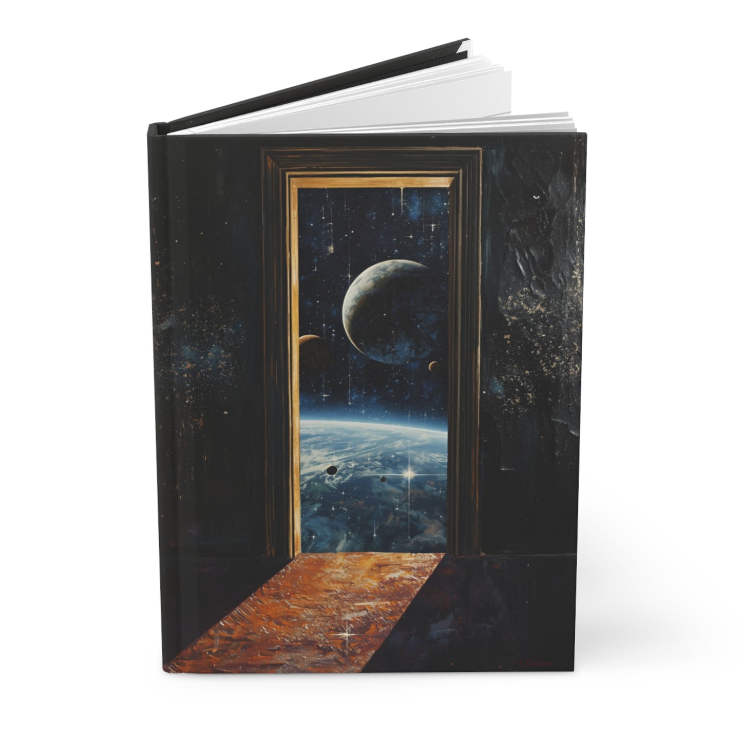 Portal to Space Hardcover Notebook Front Cover