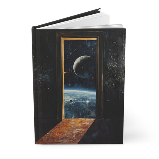 Portal to Space Hardcover Notebook Front Cover