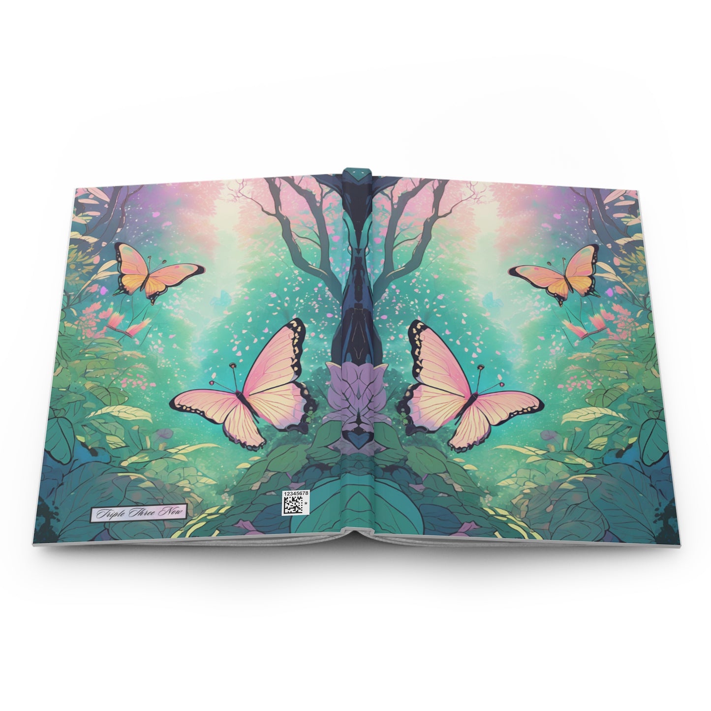 Pastel Butterfly Forest Notebook | Hardcover