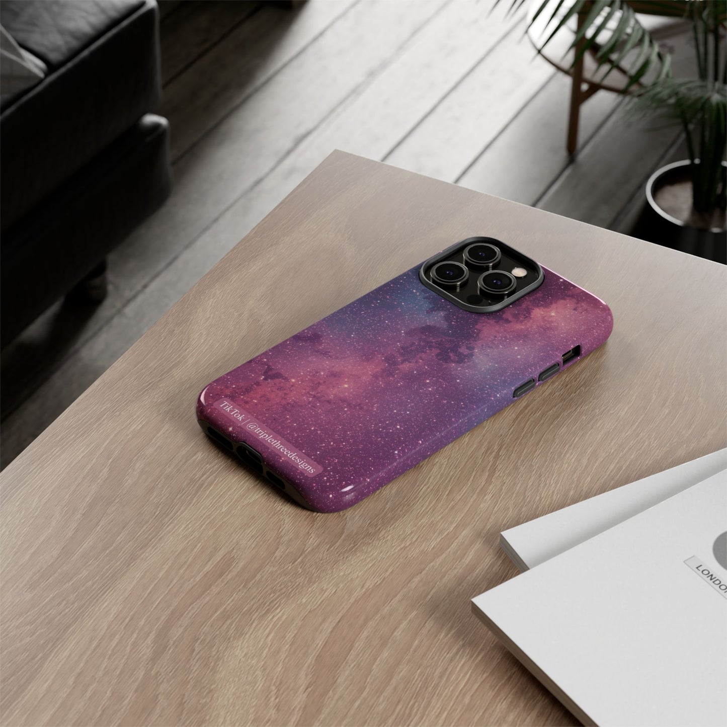 Pink Galaxy Nebula Phone Case