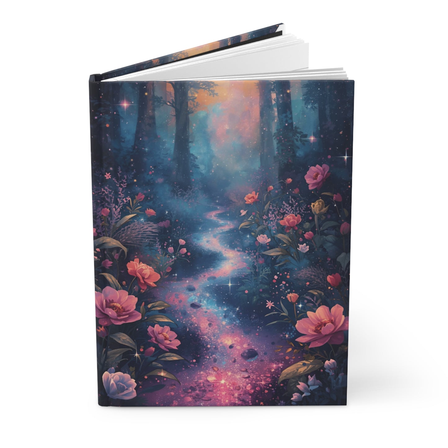 Enchanted Forest Fantasy Hardcover Notebook Front Cover
