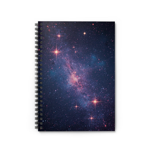 Starry Galaxy Space Spiral Notebook Front Cover
