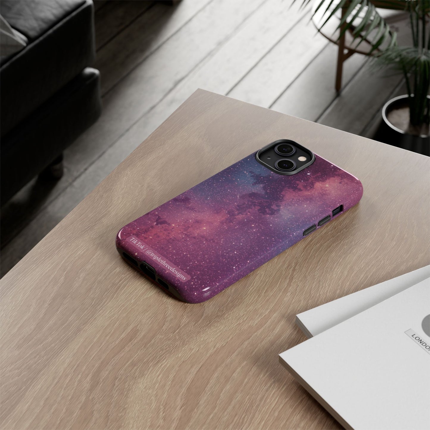 Pink Galaxy Nebula Phone Case
