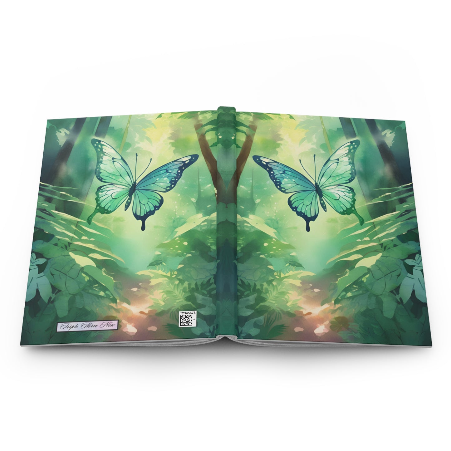Green Butterfly Forest Notebook | Hardcover