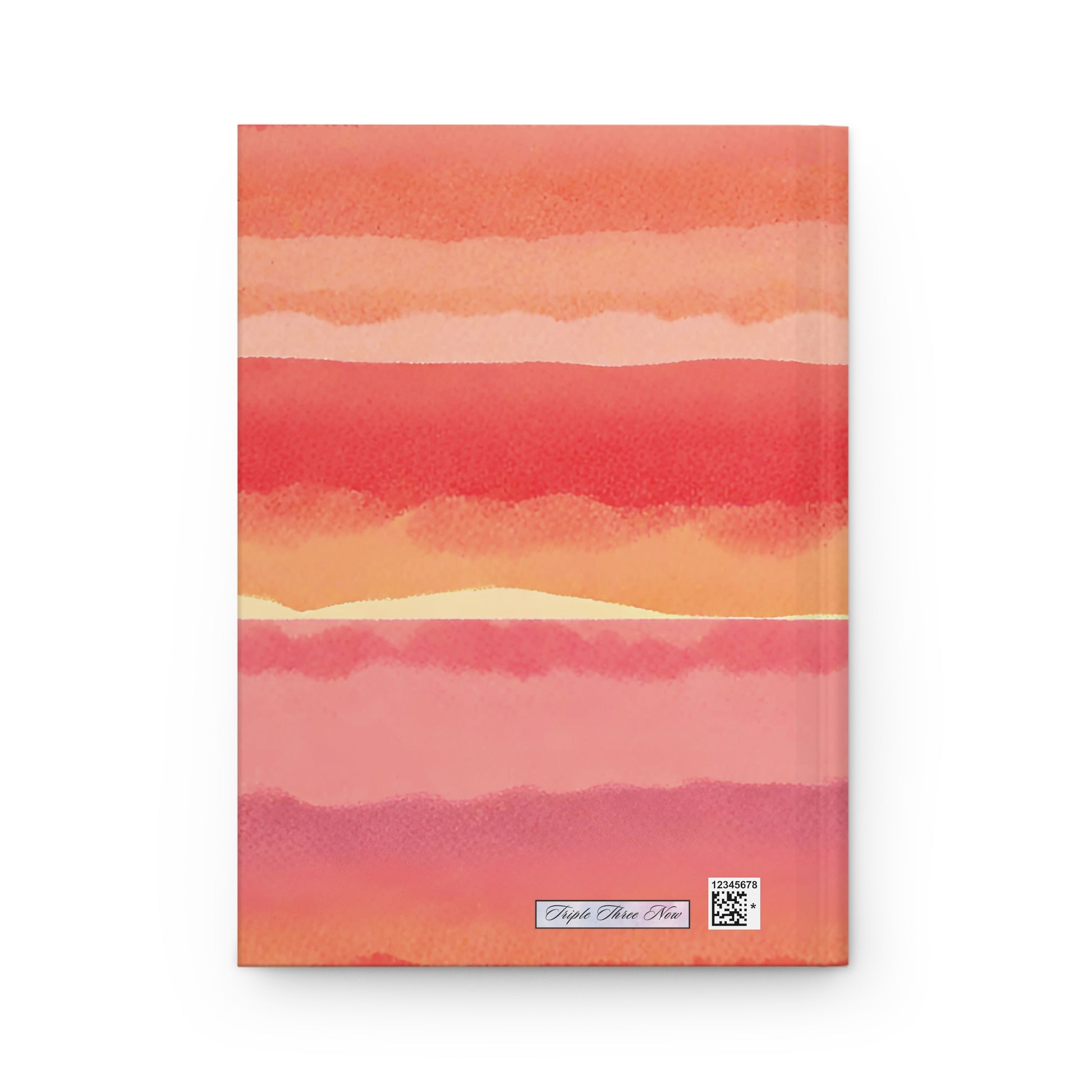 Notebook with watercolor design on a white background