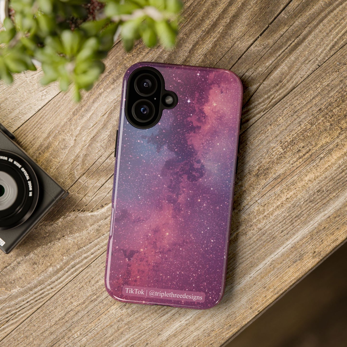Pink Galaxy Nebula Phone Case