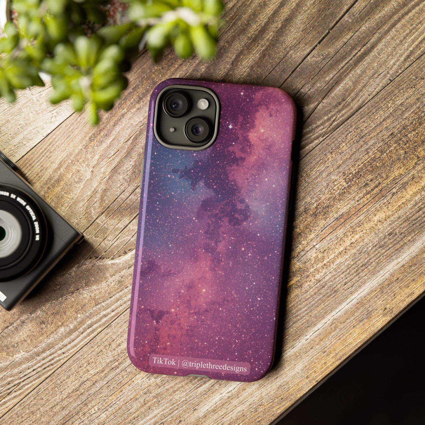 Pink Galaxy Nebula Phone Case