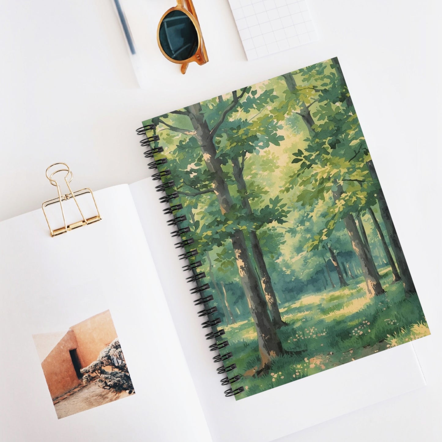 Woodland Forest Path Notebook | Spiral