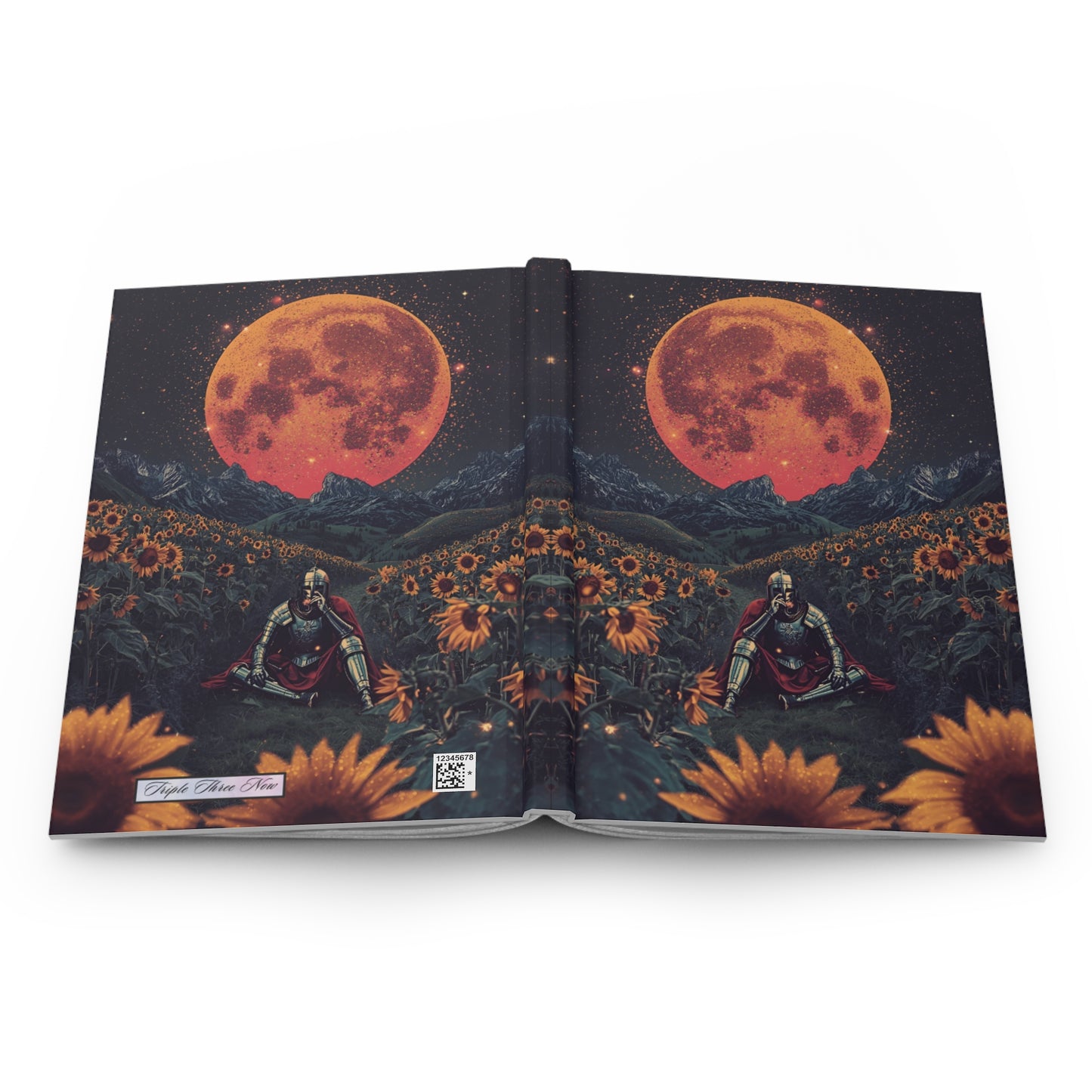 Moonlit Sunflower Knight Notebook | Hardcover