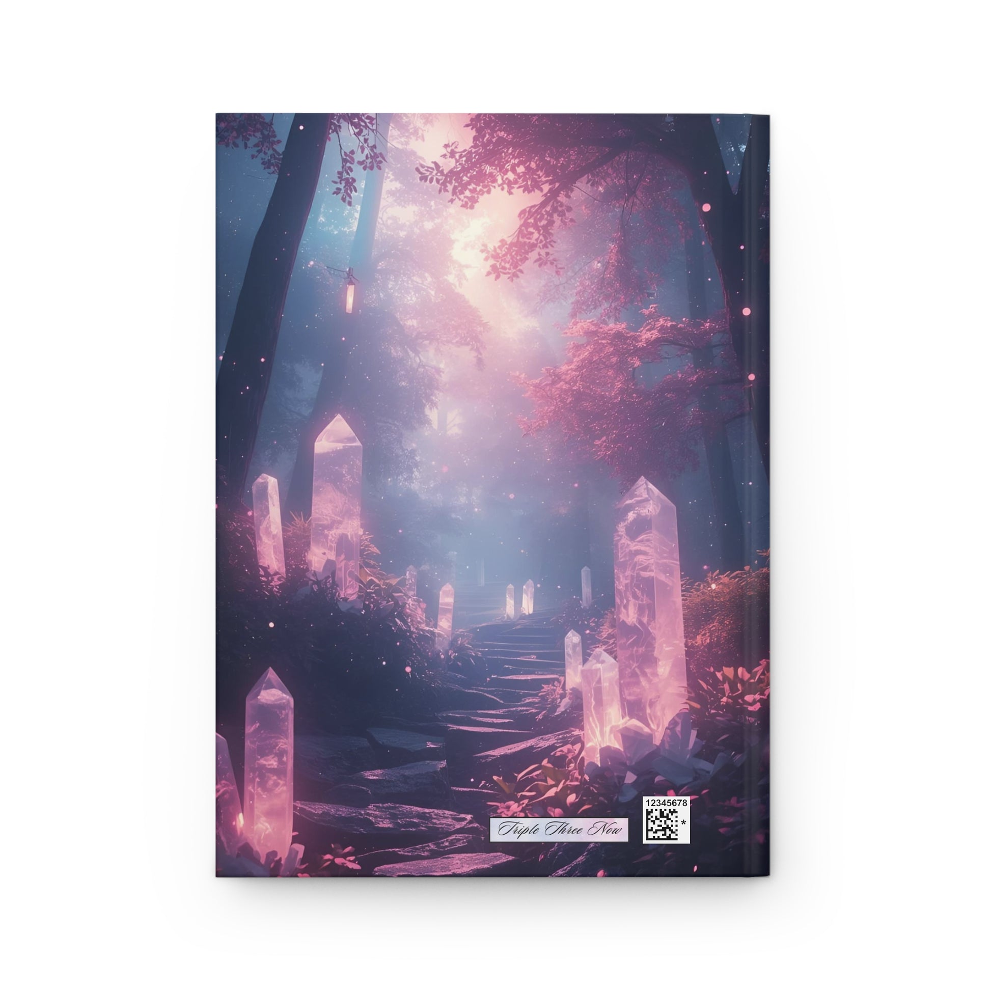 Magazine cover with a fantasy forest design featuring glowing crystals and a path.