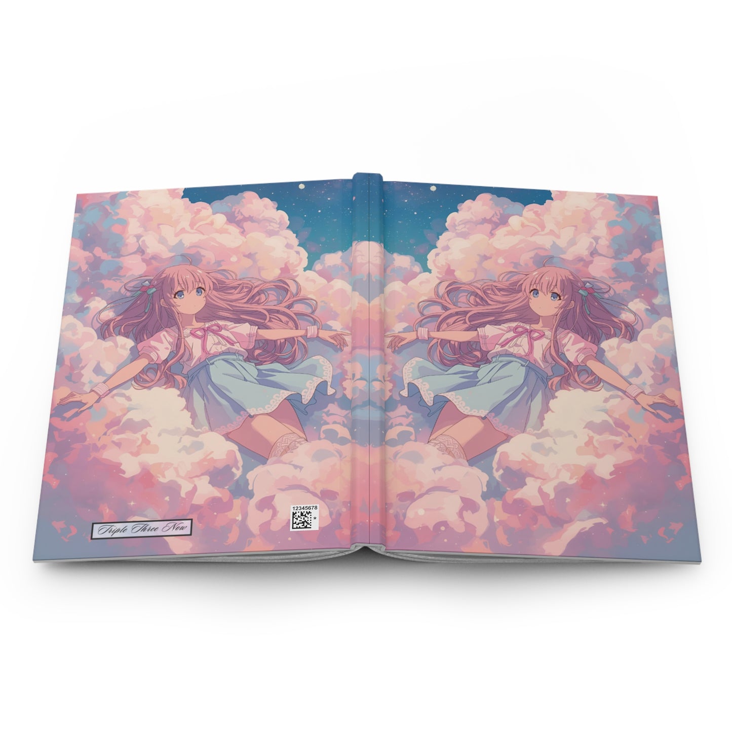 Dreamy Pastel Cloud Girl Notebook | Hardcover