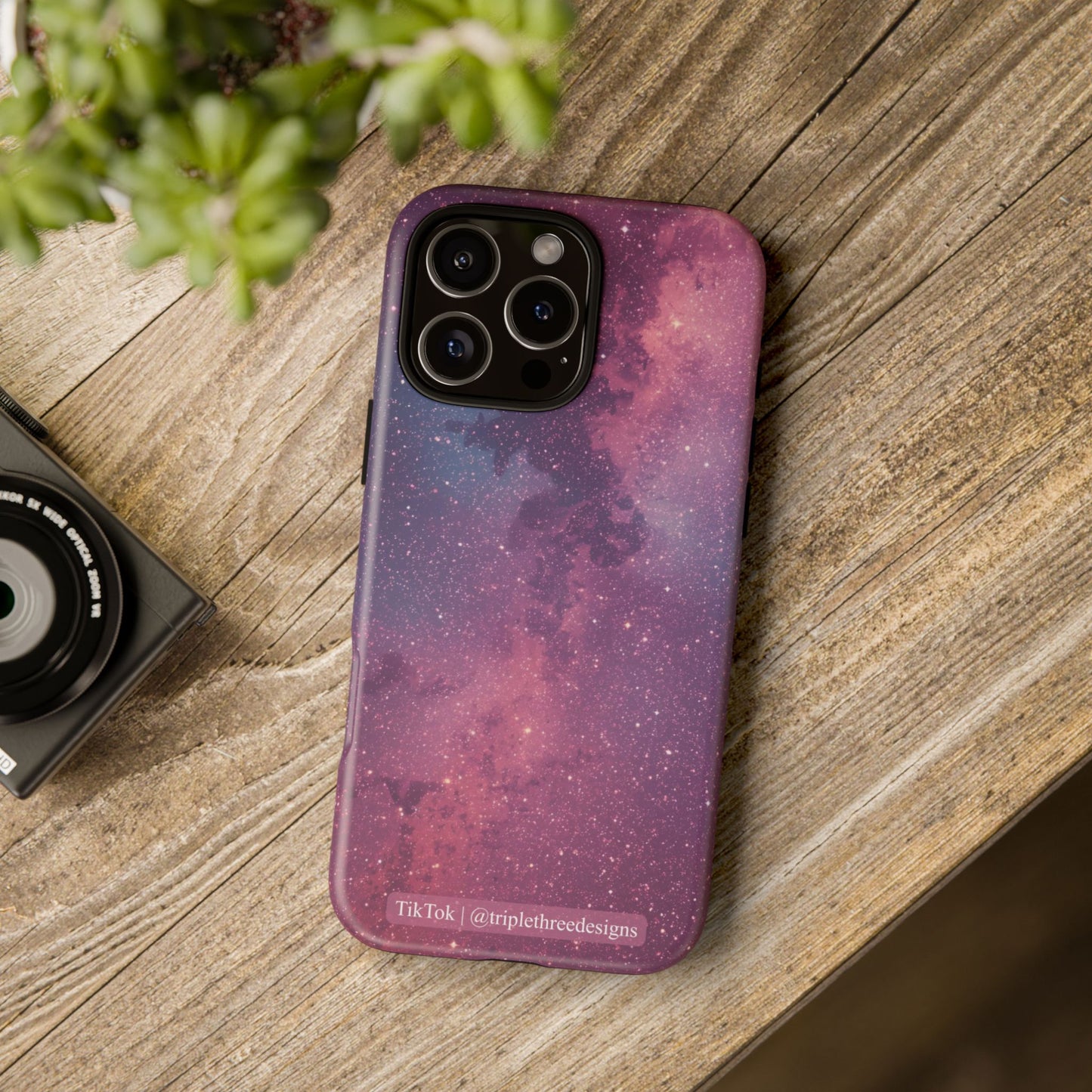 Pink Galaxy Nebula Phone Case