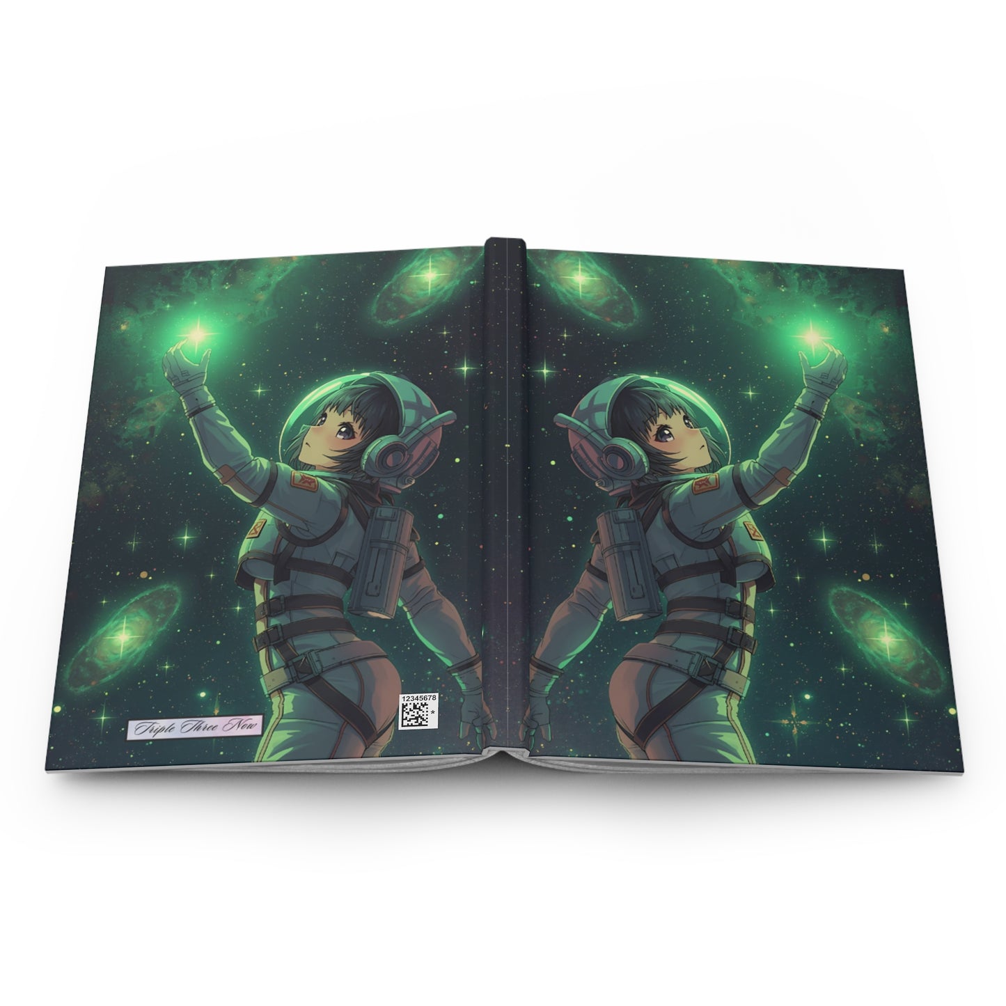 Green Cosmic Girl Notebook | Hardcover