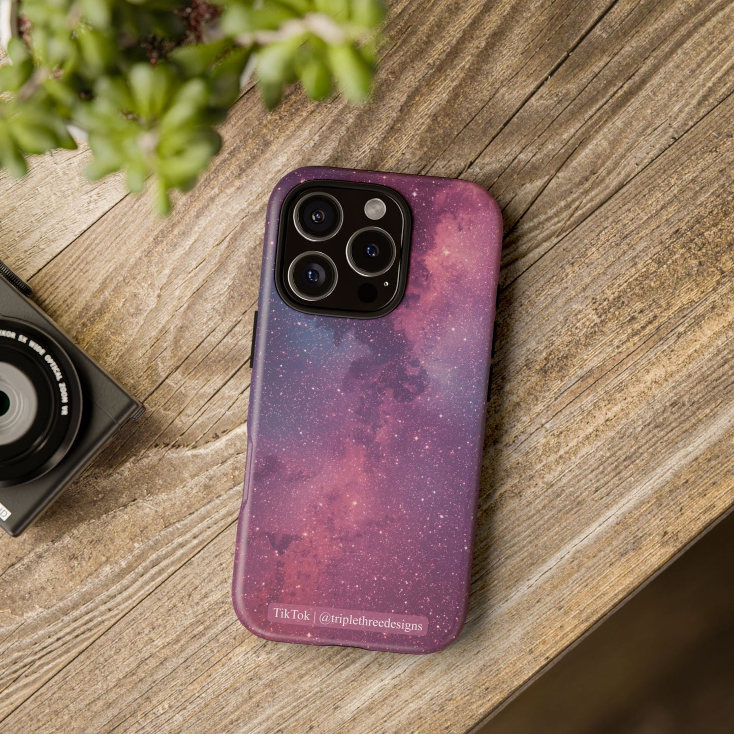 Pink Galaxy Nebula Phone Case