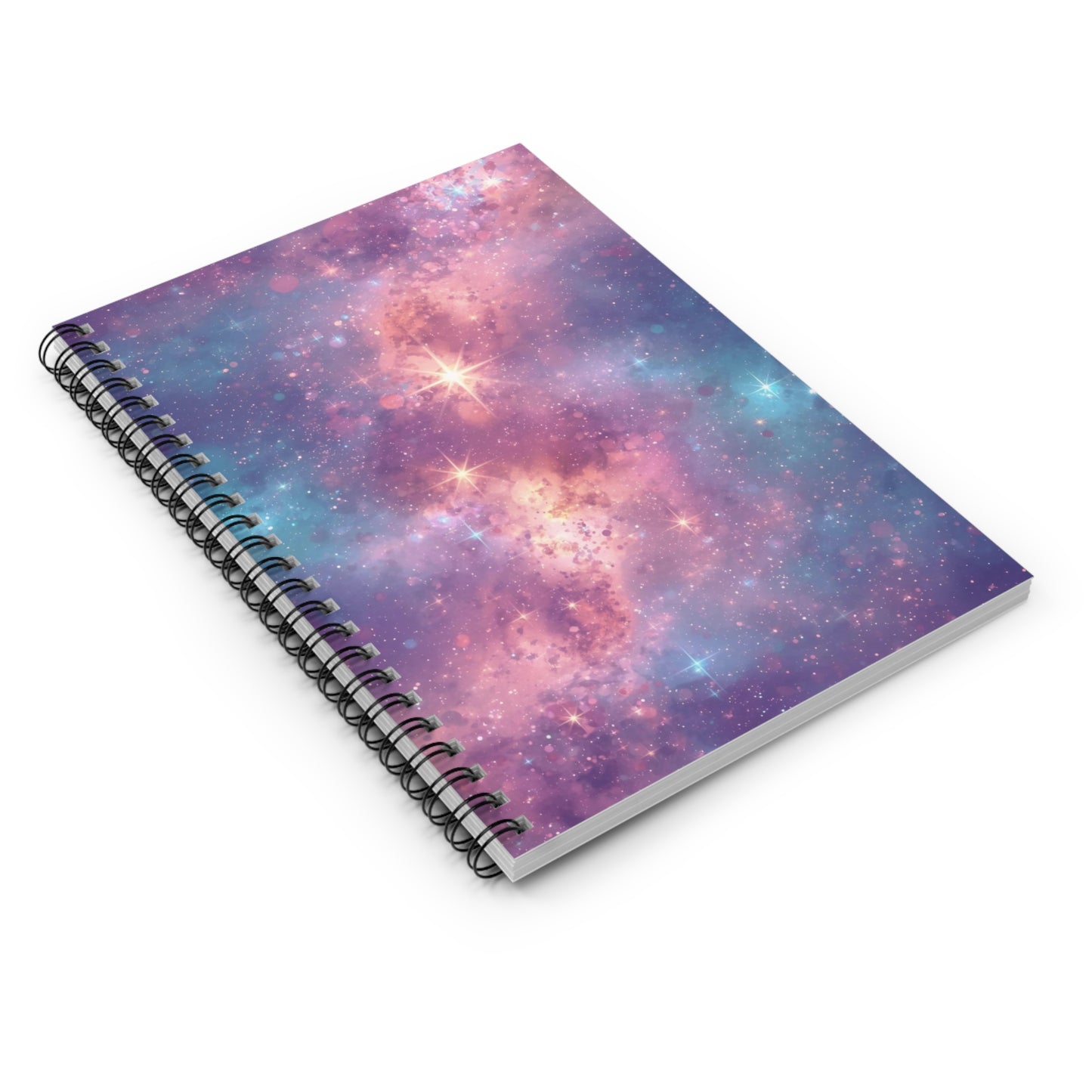Cosmic Pink Galaxy Notebook | Spiral