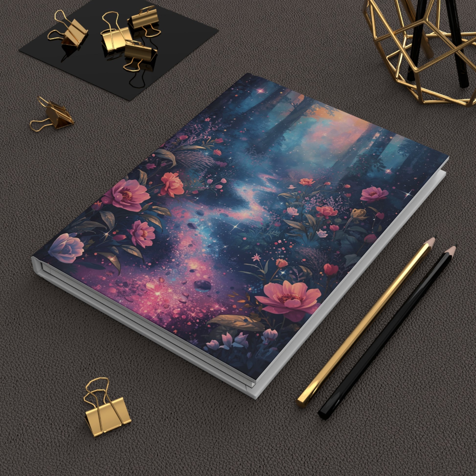 Enchanted Forest Fantasy Hardcover Notebook