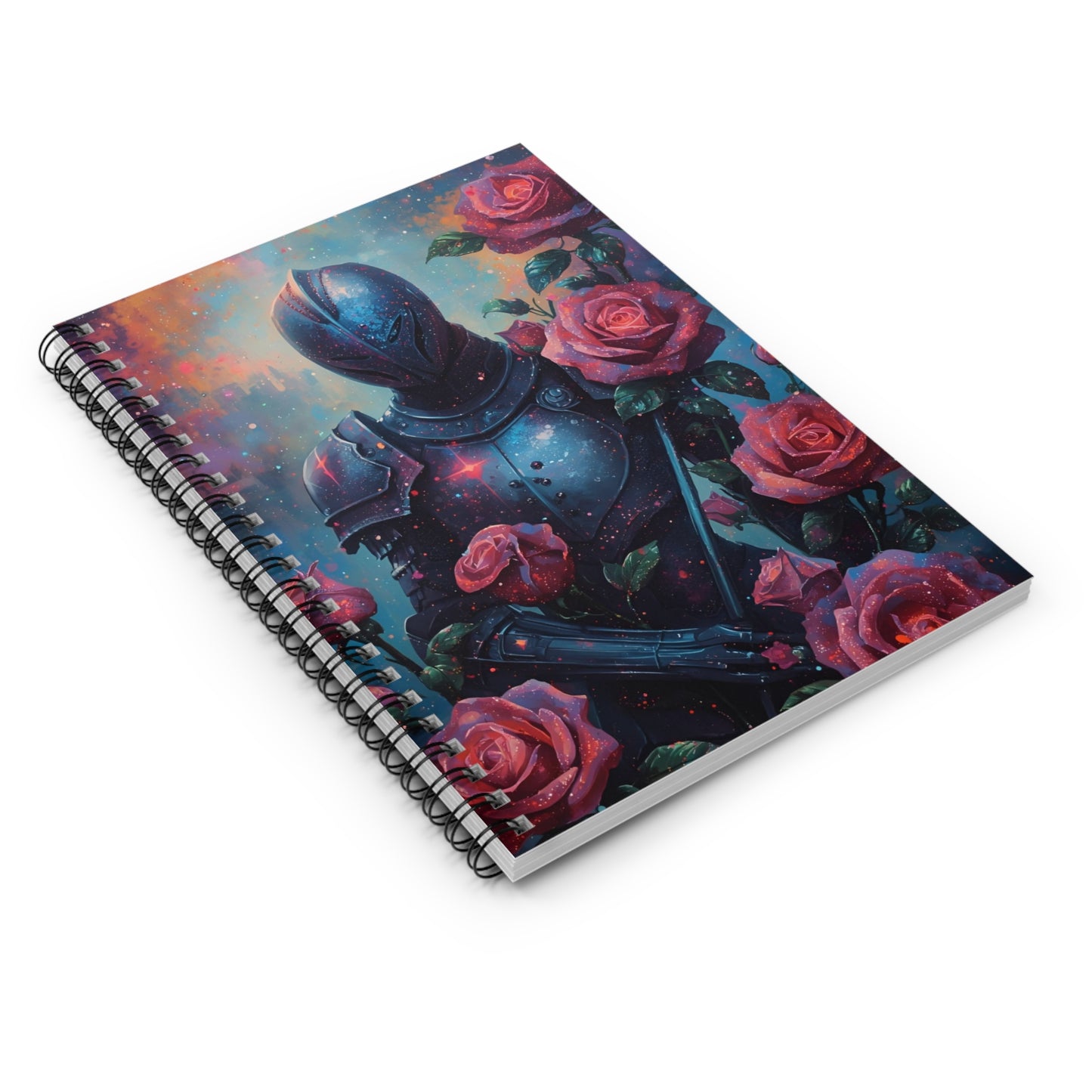 Knight Among Roses Notebook | Spiral