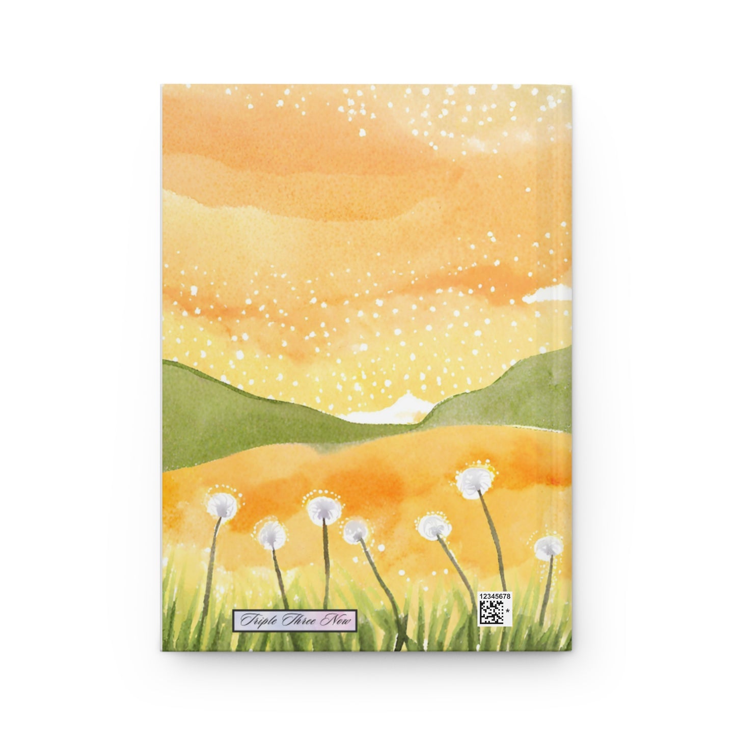 Golden Meadow Dandelion Sunset Notebook | Hardcover