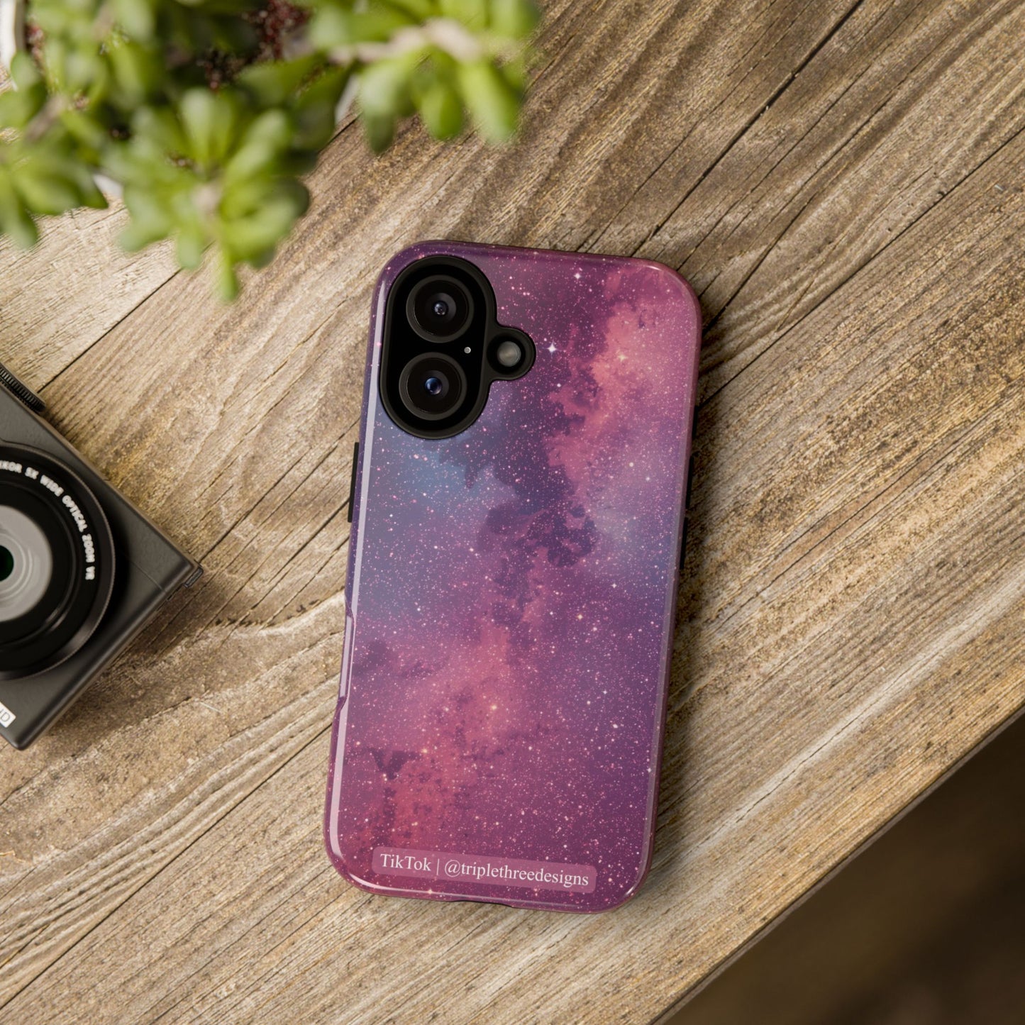 Pink Galaxy Nebula Phone Case