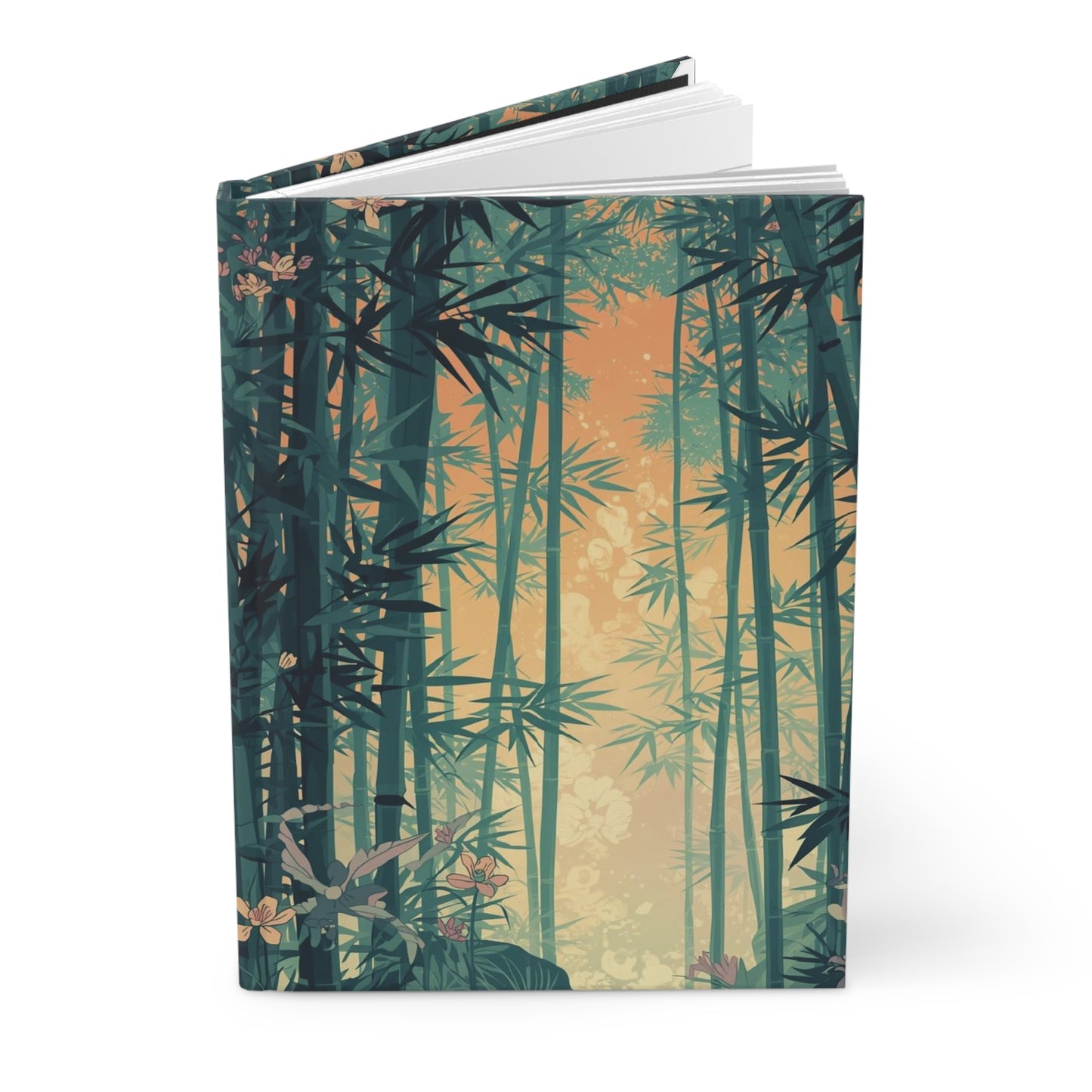 Tranquil Bamboo Forest Hardcover Notebook Front Cover