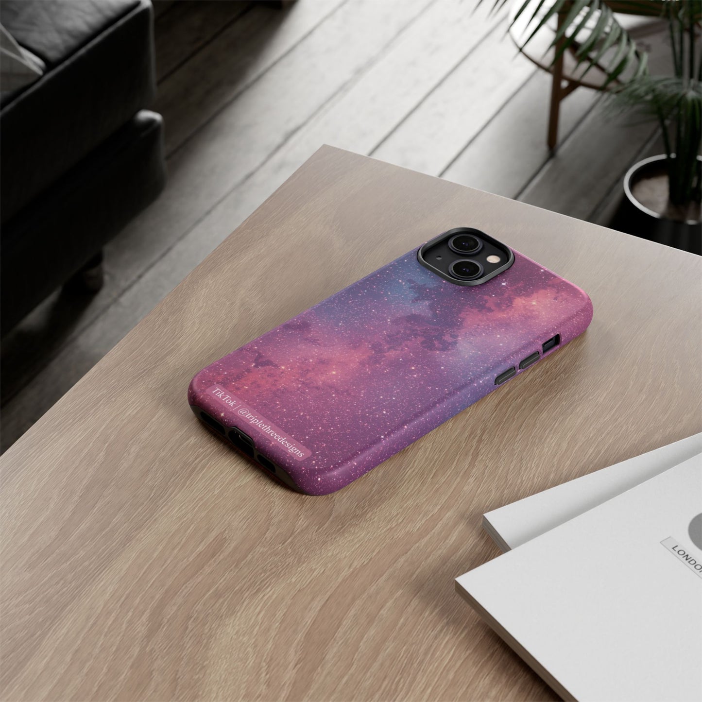 Pink Galaxy Nebula Phone Case