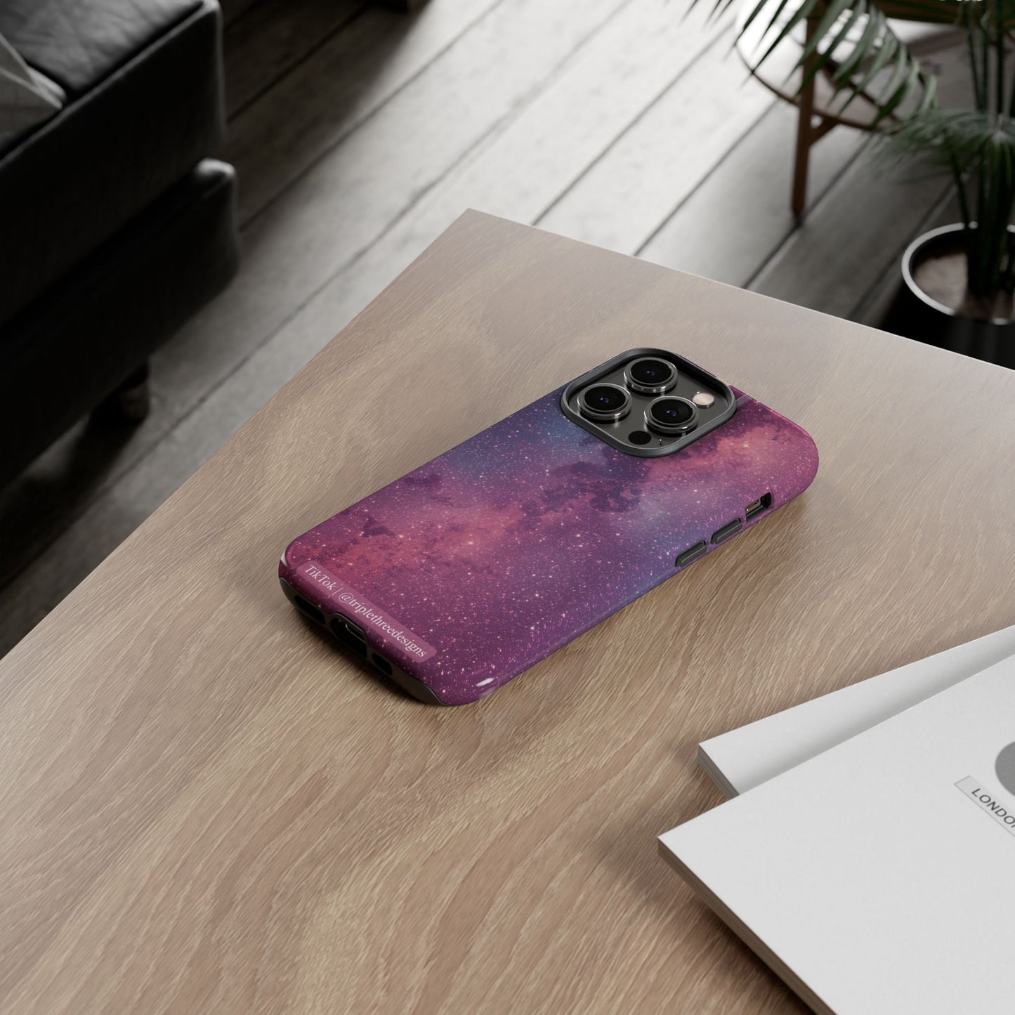 Pink Galaxy Nebula Phone Case