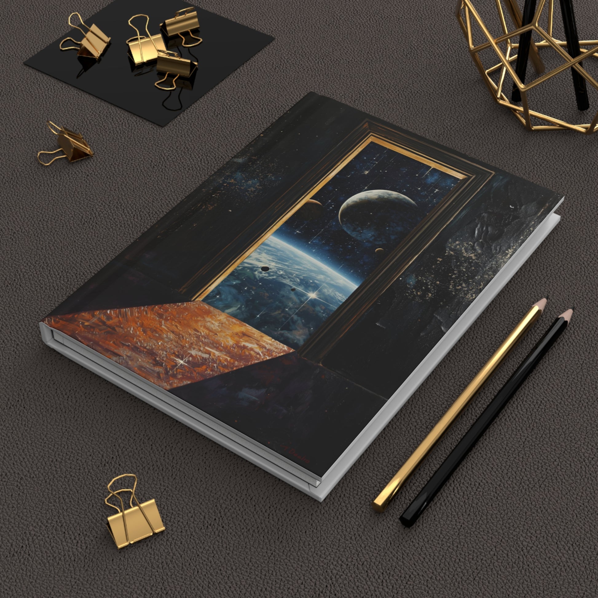 Portal to Space Hardcover Notebook 